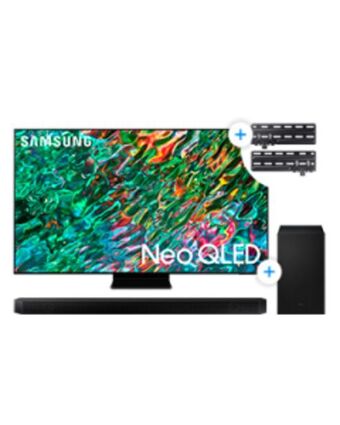 Samsung Combo premium (65" 4k neo qled tv + sound bar q700 + slim w/mount) oferta