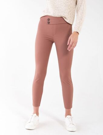 NAF NAF Pantalón con pretina asimétrica oferta