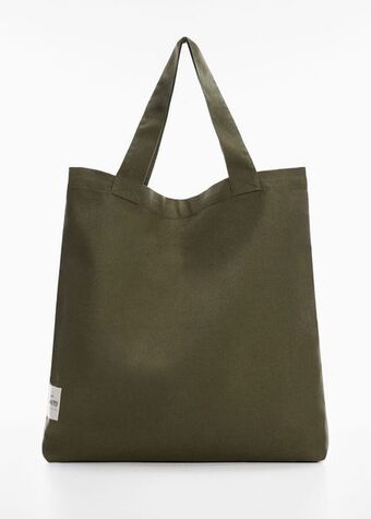 Mango Bolso canvas algodón oferta
