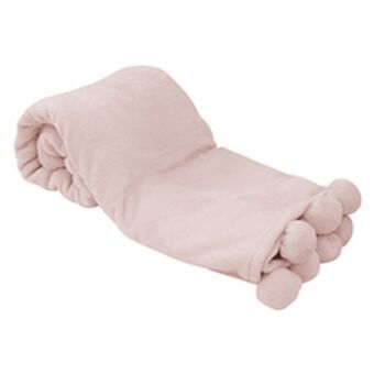 Boyacá Cobija pompón 1.1x1.90mts rosa oferta