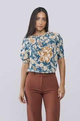 De Prati Blusa estampada expressions oferta