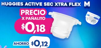 Huggies Active Sec Xtra Flex M