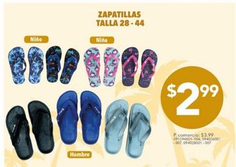 Tia Zapatillas talla 28-44 oferta