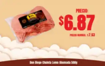 Supermaxi Don Diego Chuleta Lomo Ahumada 500g oferta