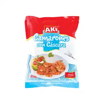Akí camarón con cáscara mediano 454g