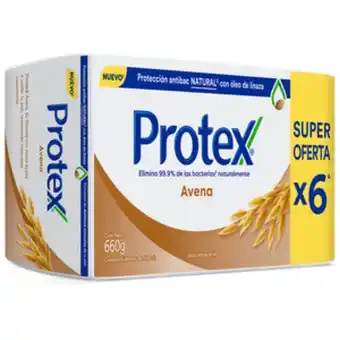 Pharmacy's Jabón en barra protex avena antibacterial 6 unidades oferta