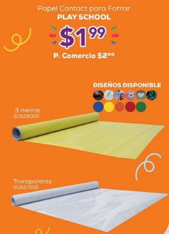 Tia Papel Contact para Forrar Play School oferta