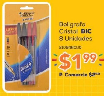 Tia Bolígrafo Cristal BIC 8 Unidades oferta