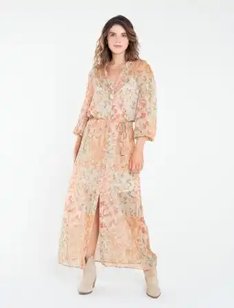 NAF NAF Vestido largo con corte en pierna oferta
