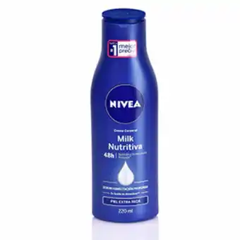 Akí Crema corporal milk nutritiva nivea 220 ml oferta
