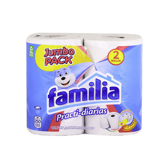 Akí Familia toalla cocina jumbo practidiaria 2×28.50m oferta