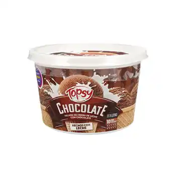 Akí Topsy helado chocolate 1000 ml oferta