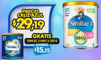 Farmacias Cruz Azul Similac 3 HMO 350g oferta
