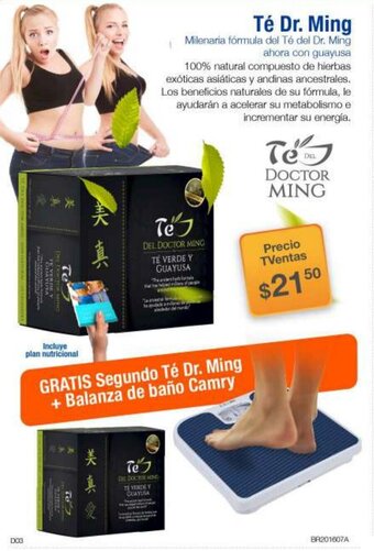 TVentas Té Dr. Ming oferta