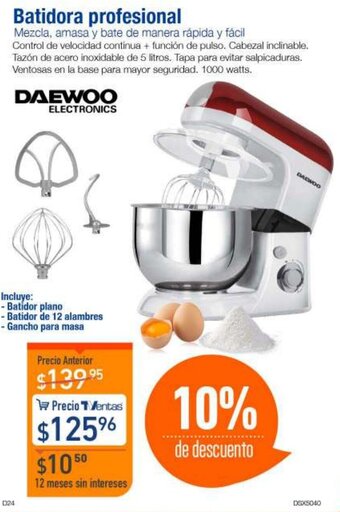 TVentas Daewoo Batidora Profesional oferta