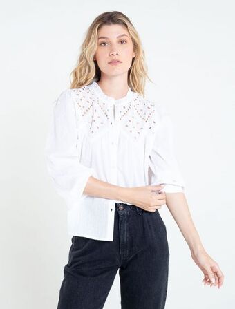 NAF NAF Camisa con detalles manga larga oferta