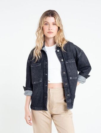 NAF NAF Chaqueta en denim de botones oferta