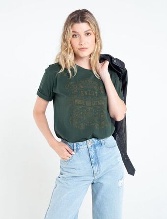 NAF NAF Camiseta con estampado frontal oferta