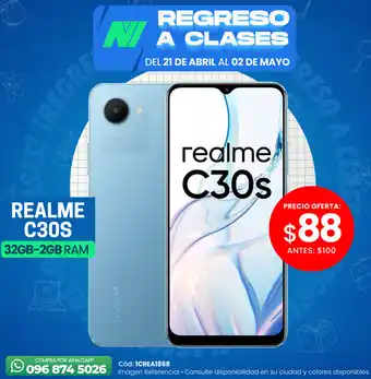 Novicompu REALME C30S 32GB-2GB RAM oferta
