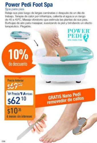 TVentas Power Pedi Foot Spa oferta