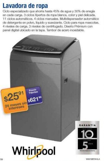 TVentas Lavadora de ropa oferta