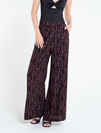 NAF NAF Pantalón palazzo estampado oferta