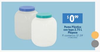 Tia Pomo plástico con tapa 2,75l plapasa oferta