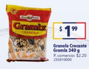 Tia Granola crocante gramix 340g oferta
