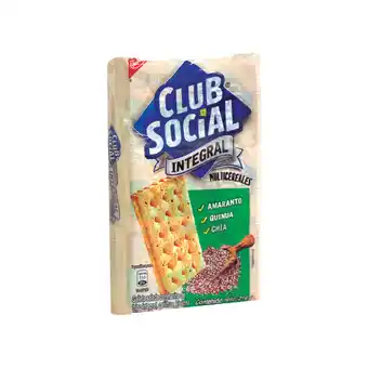Akí CLUB SOCIAL GALLETA INTEGRAL MULTICEREALES x 9 24 g oferta