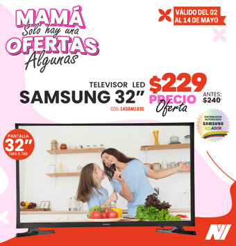 Novicompu TELEVISOR LED SAMSUNG 32" oferta