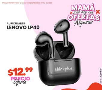 Novicompu AURICULARES LENOVO LP40 oferta