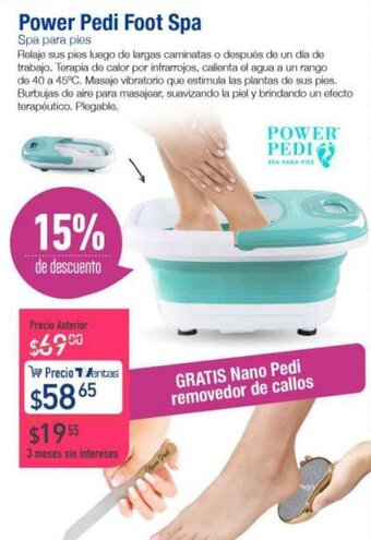 TVentas Power Pedi Foot Spa oferta