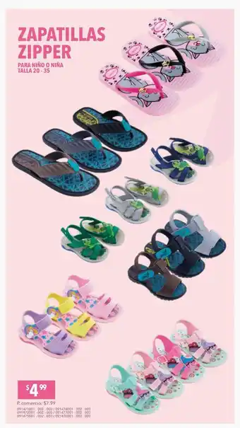 Tia Zapatillas zipper oferta