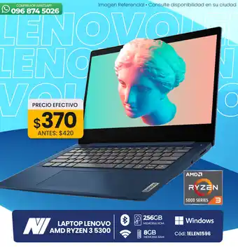 Novicompu LAPTOP LENOVO AMD RYZEN 3 5300 oferta
