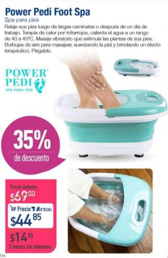 TVentas Power Pedi Foot Spa oferta