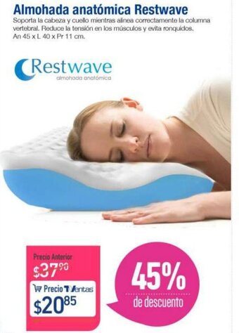 TVentas Almohada anatómica Restwave oferta