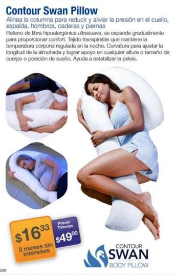 TVentas Contour Swan Pillow oferta
