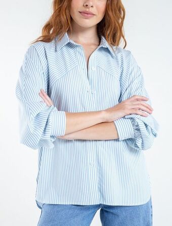 NAF NAF Camisa con volumen en mangas oferta