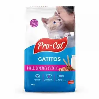 Megamaxi Alimento para gatitos pollo, cereales y leche pro-cat 8 kg oferta