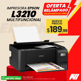 Novicompu IMPRESORA EPSON L3210 MULTIFUNCIONAL oferta