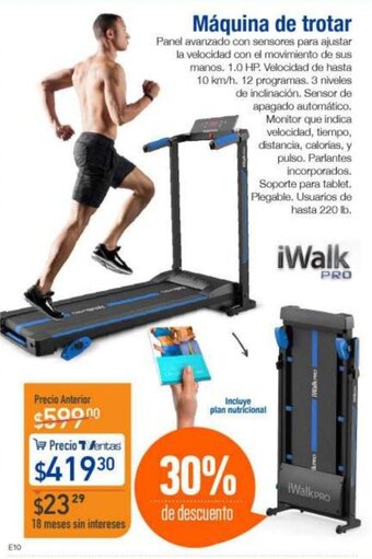 TVentas Máquina de trotar iWalk PRO oferta