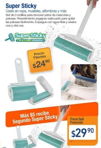 Super Sticky Úselo en ropa, muebles, alfombras y más