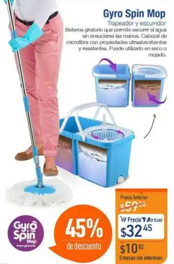 TVentas Gyro Spin Mop Trapeador y escurridor oferta