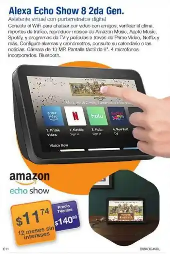 TVentas Alexa Echo Show 8 2da Gen. oferta