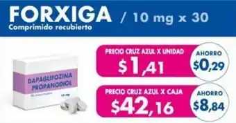 Farmacias Cruz Azul FORXIGA / 10 mg x unidad oferta