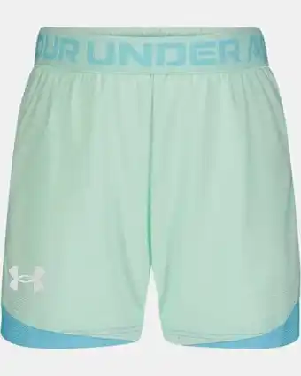 Under Armour Little girls' ua velocity logo trim shorts oferta