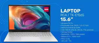 Coral Hipermercados LAPTOP RCA / TK-E156S 15.6" oferta