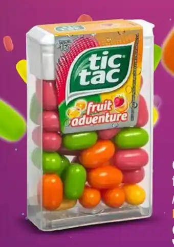 Mi Comisariato Caramelo Tic Tac, fruit adventure, 16 g. oferta