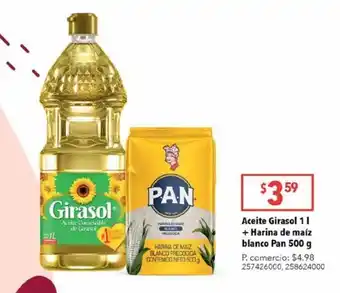 Tia Aceite girasol 1l + harina de maíz blanco pan 500g oferta