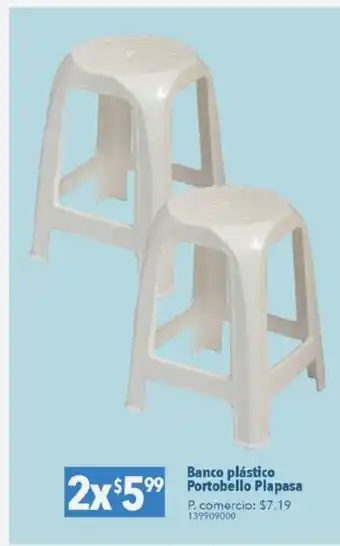 Tia Banco plástico portobello plapasa x 2 oferta